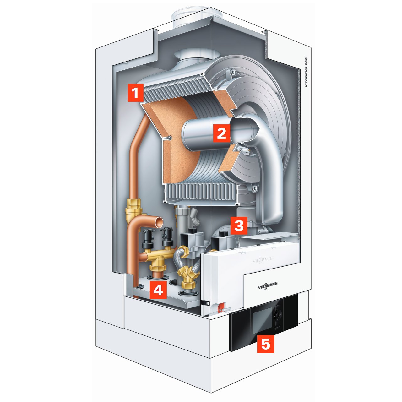 Vitodens 200-W, B2HA Gas Boiler | Viessmann US